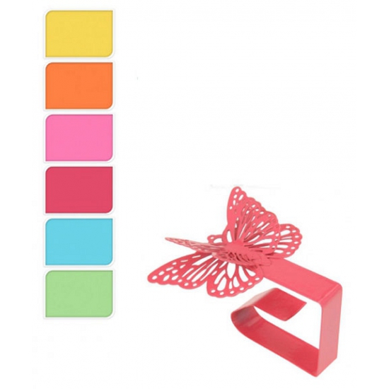 Gekleurde vlinder tafelkleedklemmen