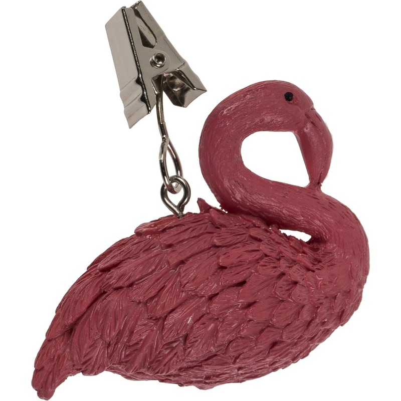 4x tafelkleed gewichtjes flamingos 6 cm